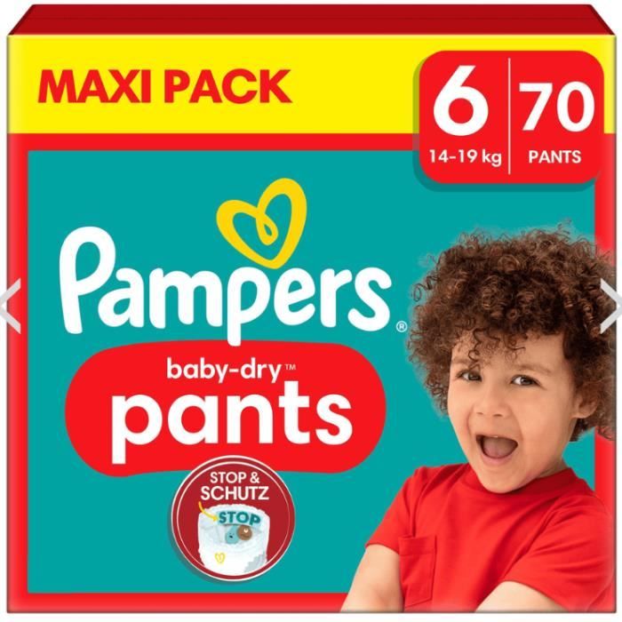 Mega Pack 70 couches culottes PAMPERS Baby Dry Pants Taille 6 - 14 à 19 KG Bébé