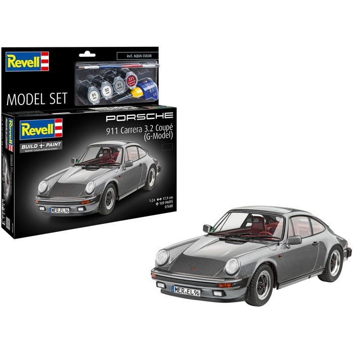Revell Maquettes Model Set Model Set Porsche 911 Carrera 3.2 Coupé (G-Model)-Revell