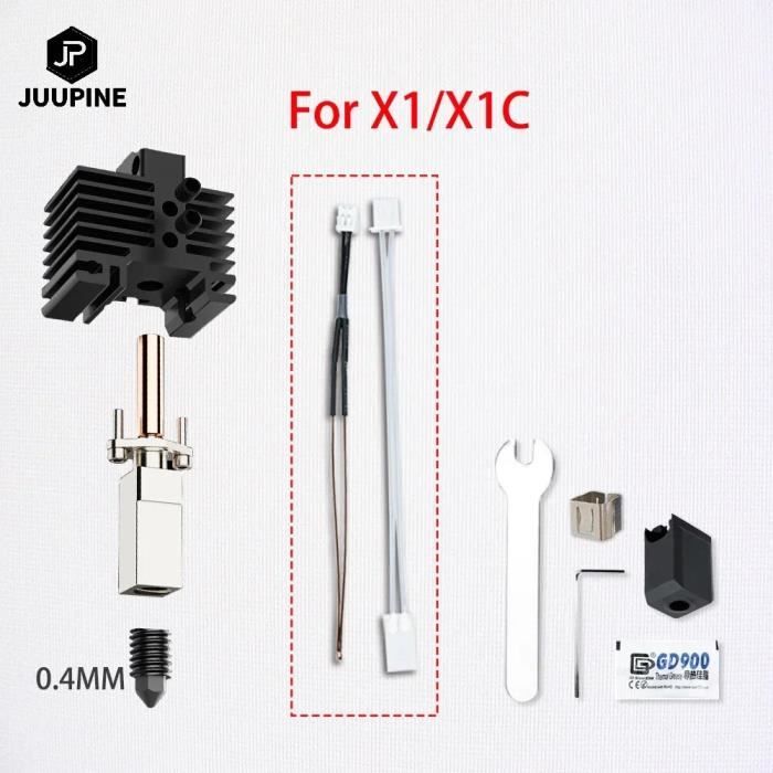 Kit Hotend 0,2 Mm Pour Bambu Lab A1/A1 Mini | Buse En Acier Trempé, Changement Rapide, Chaussettes Silicone Incluses - 6