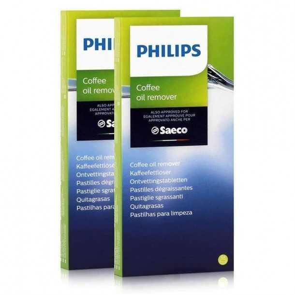 Philips CA6704/10 Kaffeefettlösetabletten 2er Set Weiß für