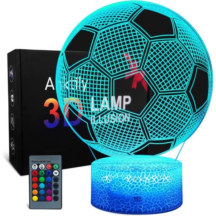 Skull Veilleuse Pour Enfants, Lampe Illusion 3D Lampe De Table Led 16