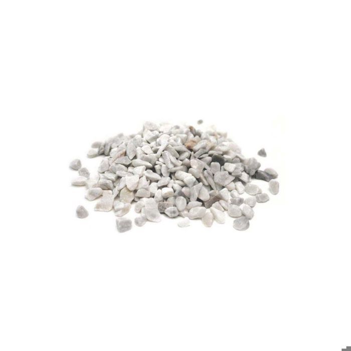 Graviers marbre concassé blanc carrare 20kg Blanc