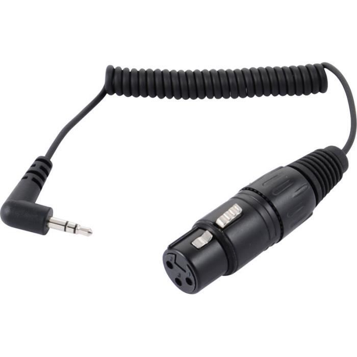 Cable XLR FEMELLE VERS JACK 3,5MM Cdiscount Informatique