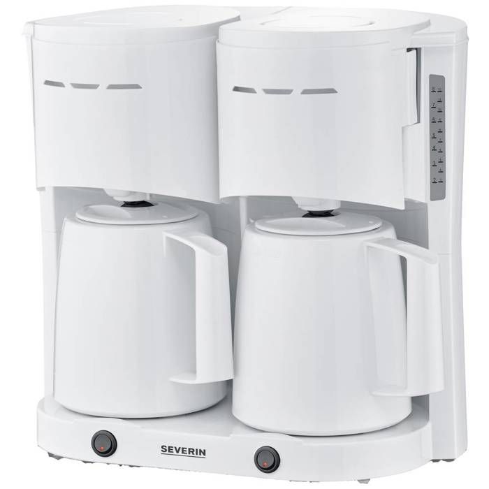 Severin KA 9314 Cafetière blanc Nombre de tasse=16 verseuse thermofuge