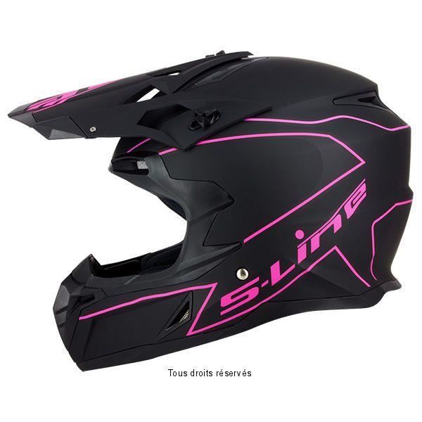Casque moto noir et rose Clearance