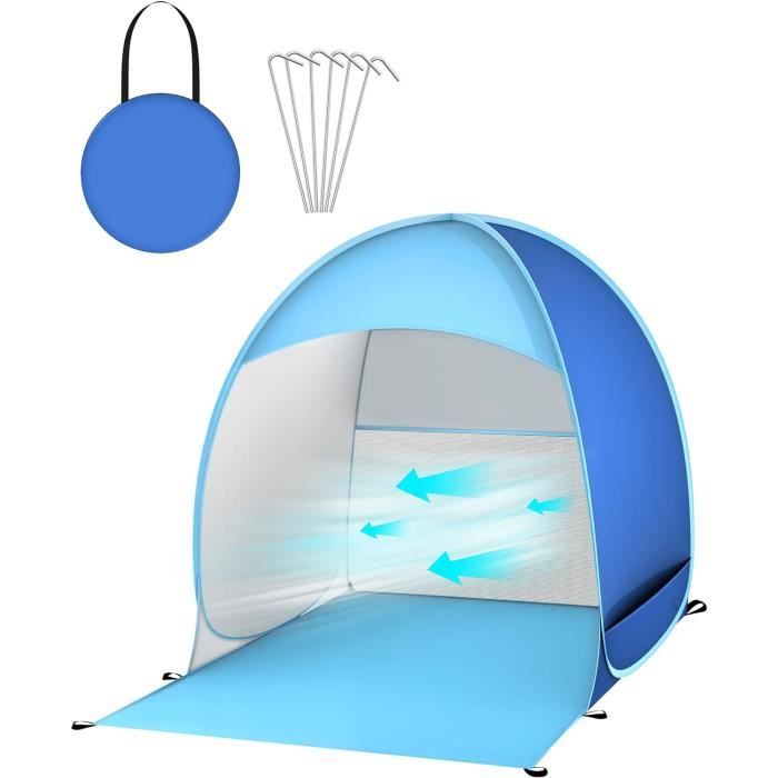 SWANEW Tente de plage Tente de soleil de plage pop-up, UV 50+ portable
