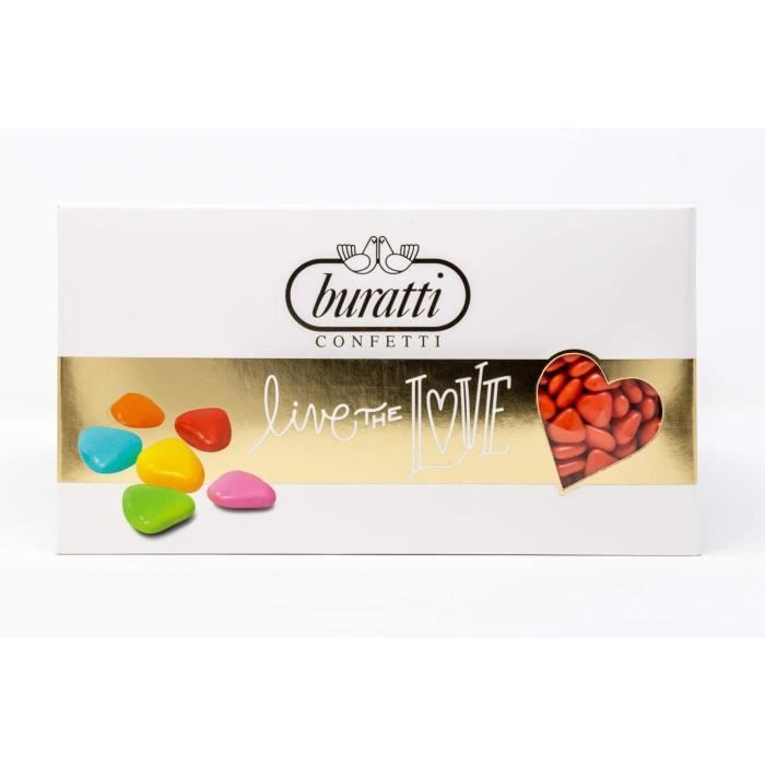 Buratti Confetti Confettis au Chocolat Avec Mini Coeurs Rouges 1 Kg112 -  Cdiscount Beaux-Arts et Loisirs créatifs