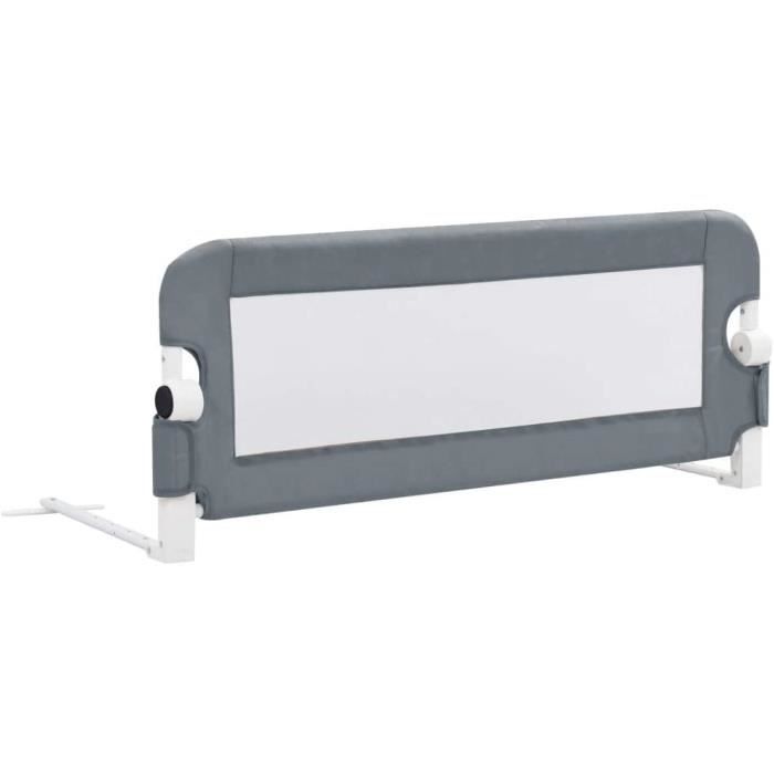 Barrière De Lit Enfant Rembourrée 120x28 Cm - Protection Anti-chute, Coton Doux, Laçage Ajustable