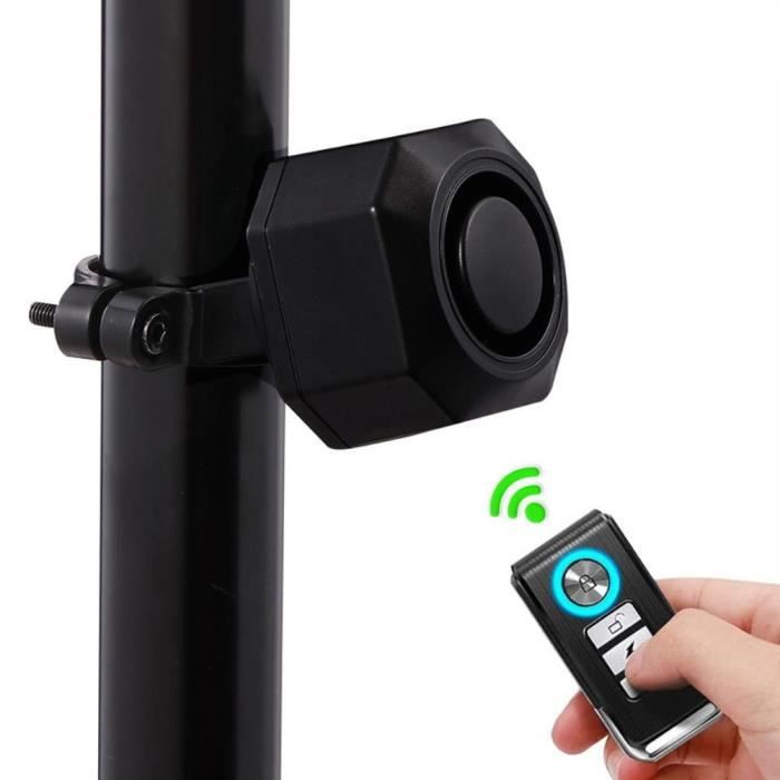 Alarme Antivol de Vélo san fils avec Télécommande - Système d'alarme de vélo Étanche Antivol Vibration - USB Chargement