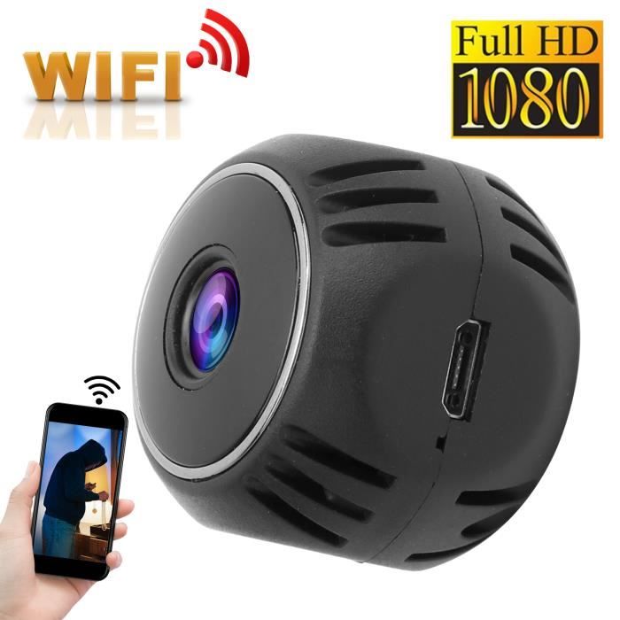 Mini Caméra Cachée WiFi Enregistreur Petite Vidéo,Noir Mini Caméra Espion Bluetooth Micro Infrarouge sans Fil de Surveillance d[160] - Appareil Photo