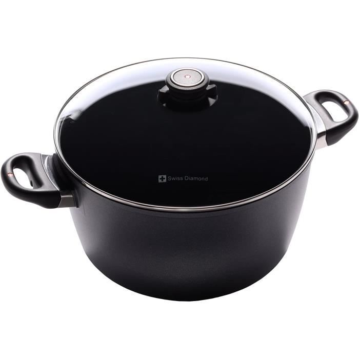 Swiss Diamond HD Classic Induction Nonstick Stock Pot 8.5 qt (11