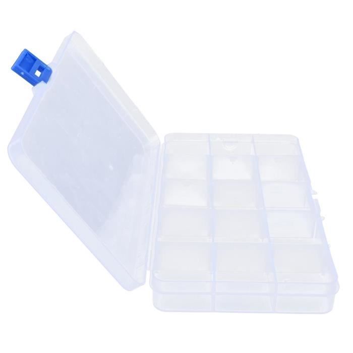 Tbest Boîte De Perles Boîte Organisateur En Plastique Boîte De Rangement De Bijoux Pour Perles