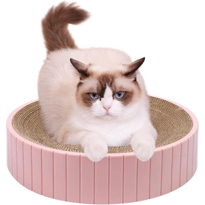 ESTINK Griffoir à Chat Grattoir Pour Chat Pente En Carton Ondulé Tapis