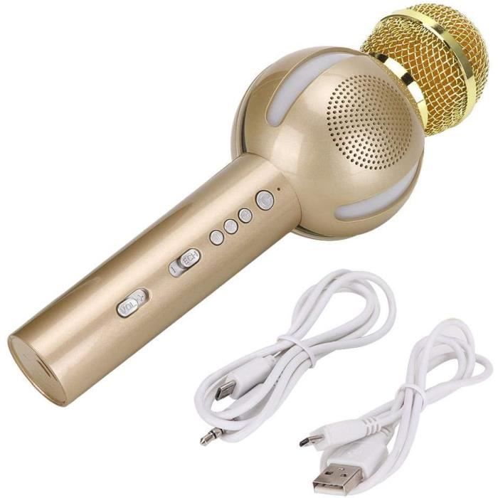 Microphone karaoké sans fil, microphone karaoké pour enfants avec