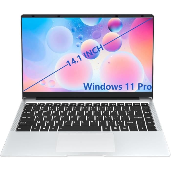 Ordinateur Portable 14,1 Full Hd Windows 11, 8 Go Lpddr4 Et Ssd 256 Go