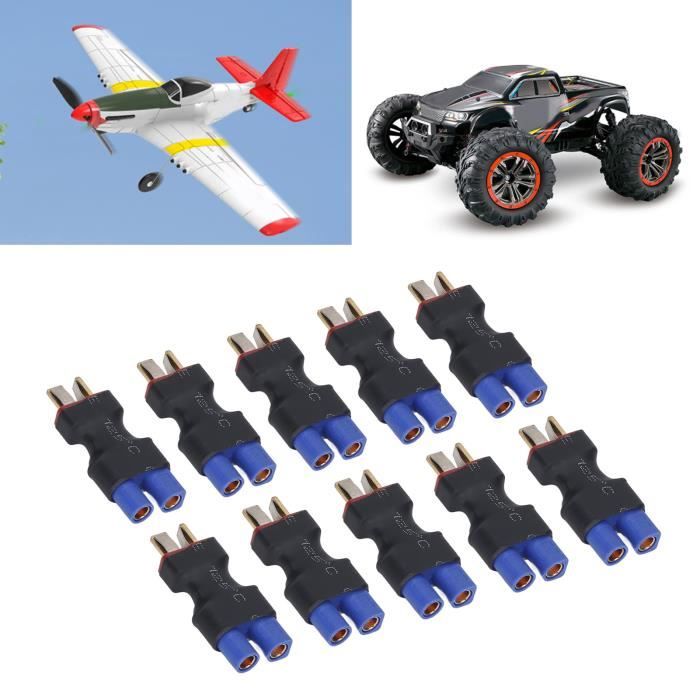 5 Adaptateurs Tamiya Mâle Vers EC3 Femelle – Câble Silicone 14 AWG 10 Cm – Pour RC Lipo