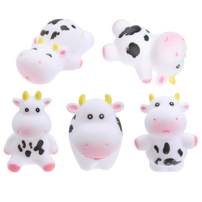 5pcs Vache Poupee Jouets Bebe Douche Infantile Bain Approvisionnement Jouet Cdiscount