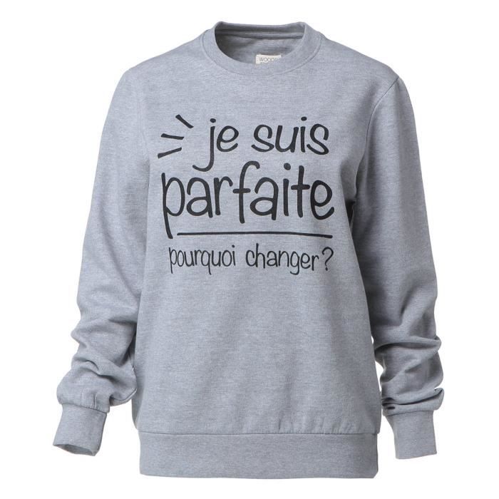 Sweat message Femme