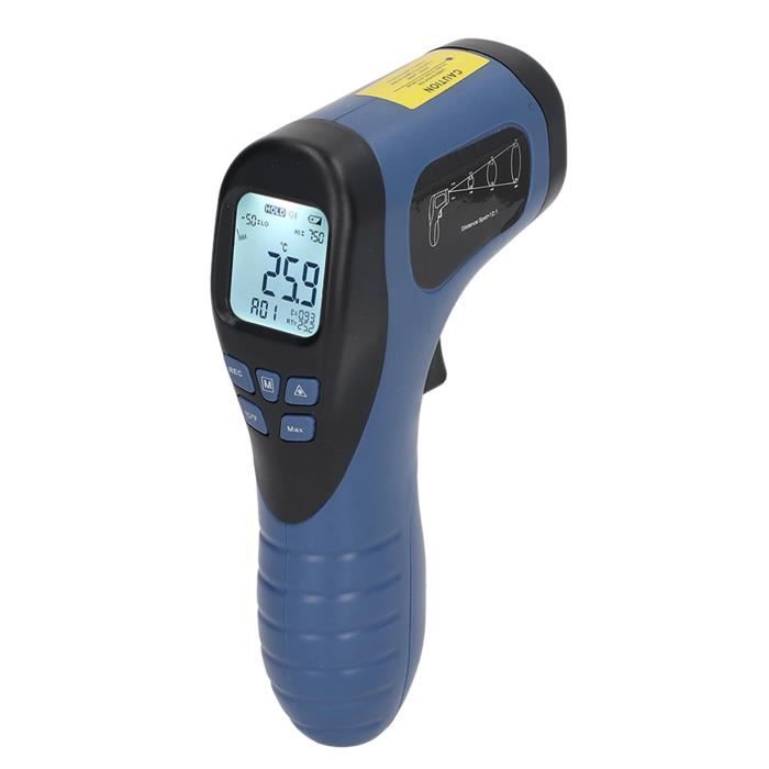 Pistolet Thermomètre Infrarouge Sans Contact -50~400°C, Laser, Rétroéclairé, Stockage Données Pour Tuyaux Et Moteurs