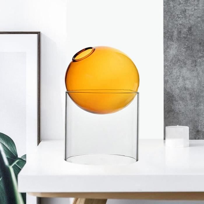 Vase Rond En Acier Inoxydable - Style Nordique, Noir Mat - Déco Moderne Pour Salon, Chambre, Bureau Ou Mariage - 7
