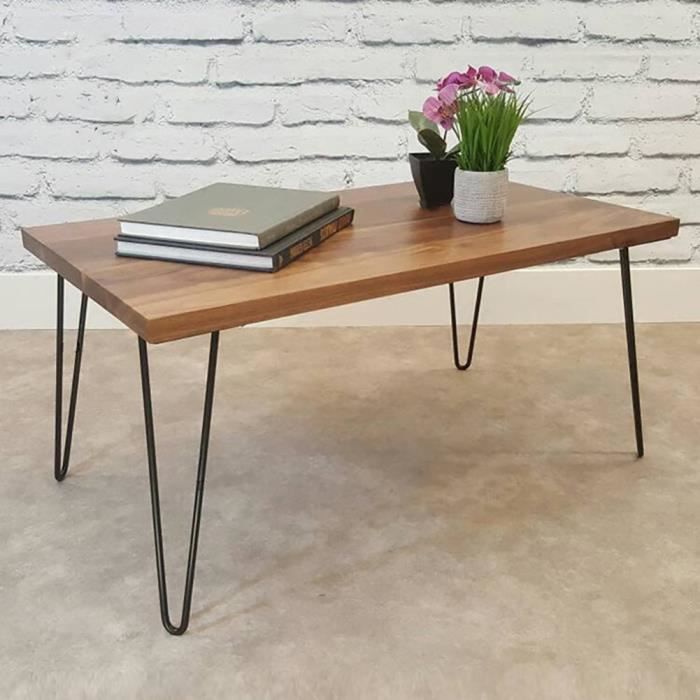 4pcs Pieds De Table En Fer Noir Accessoires De Maison Bricolage
