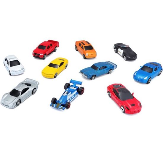 MAISTO 1 72 Fresh Metal Coffret de 10 vehicules metal Cdiscount Jeux Jouets