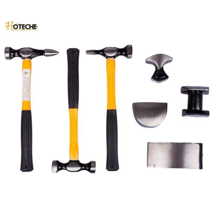 Kit Outils Débosselage Voiture 620mm - Marteau à Bosseler Et Outils De Réparation Carrosserie