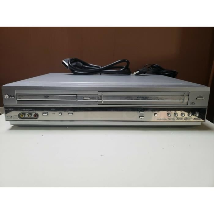 COMBINE LG DVS7800 LECTEUR DVD MAGNETOSCOPE ENREGISTREUR VHS CASSETTE K7  VIDEO 6 TETES HIFI STEREO + TEL - Cdiscount TV Son Photo