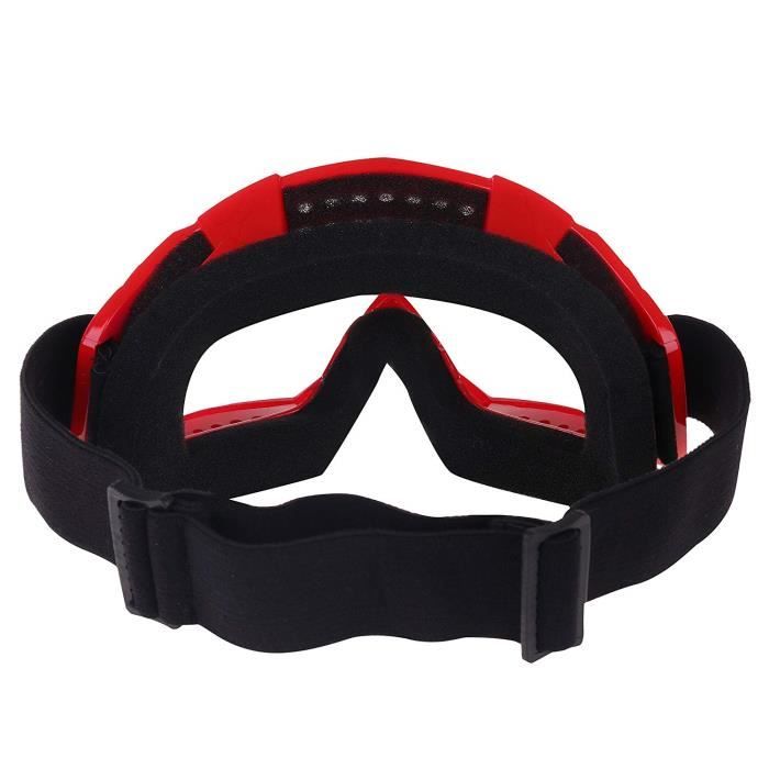 Lunettes De Protection Motocross - Anti-vent, Anti-poussière, Anti-UV - Taille 20,5 X 9,5 Cm - Bandeau Réglable - Pour VTT, Ski, Cyclisme - 8