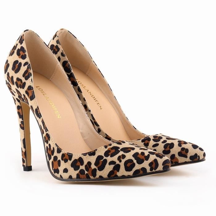 Escarpin leopard outlet pas cher