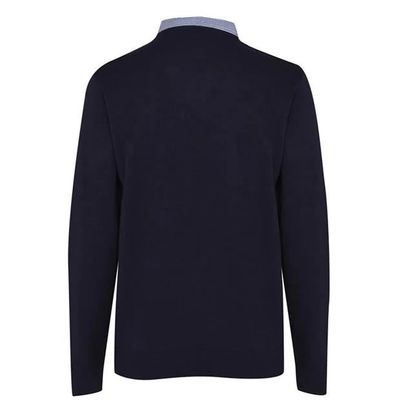 PIERRE CARDIN PULL HOMME MARINE FAUX COL CHEMISE EN V SIGNATURE BRODE DU S AU XXXL MARINE Cdiscount Pret a Porter