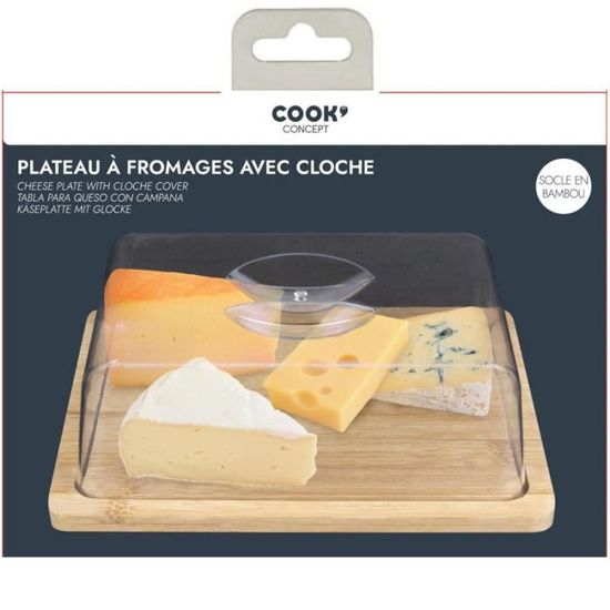 Plateau à fromage GN 1/1 avec cloche transparente