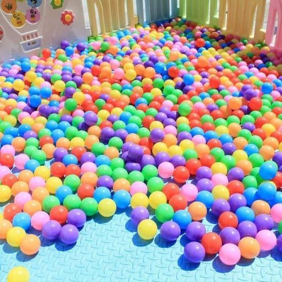 50 Balles De Piscine En Plastique - 5.5cm & 7cm - Pour Enfants De 12 Mois à 5 Ans - Jeu D'Éveil Et Piscine à Balles Familiale