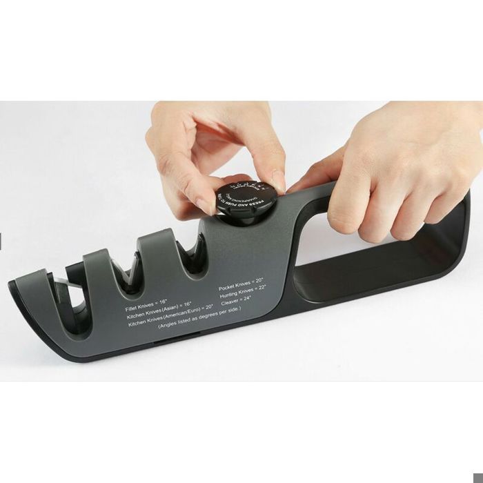 AIGUISEUR DE COUTEAUX ROULANT + 5 PIERRES (Diamant 360#-600# & Corindon