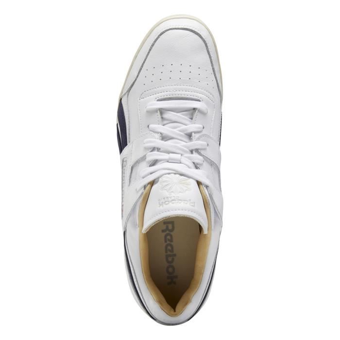 Basket mode REEBOK Workout Plus Mu Homme Cuir Blanc Blanc Cdiscount Chaussures