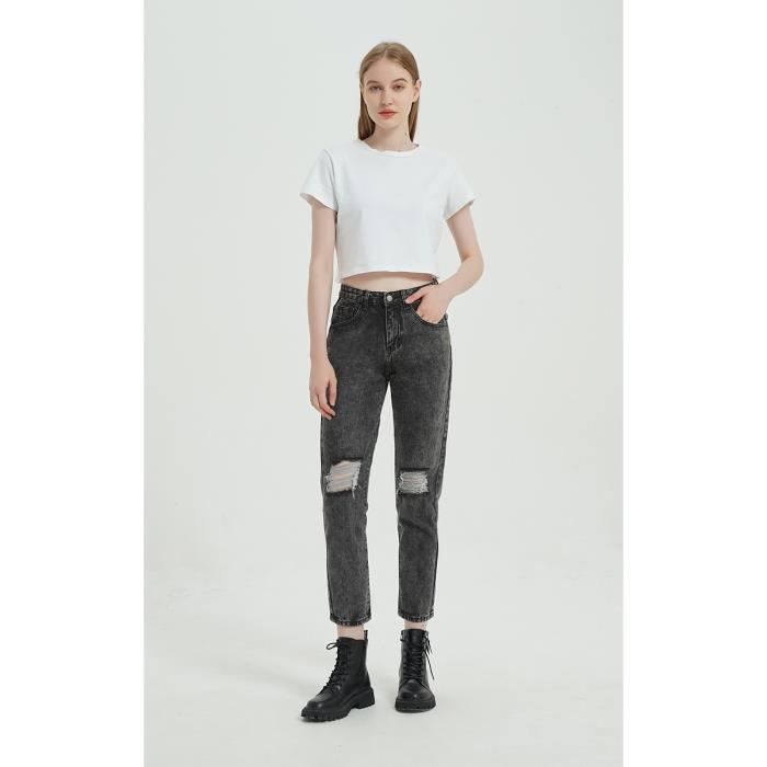 Jean sans shop stretch femme