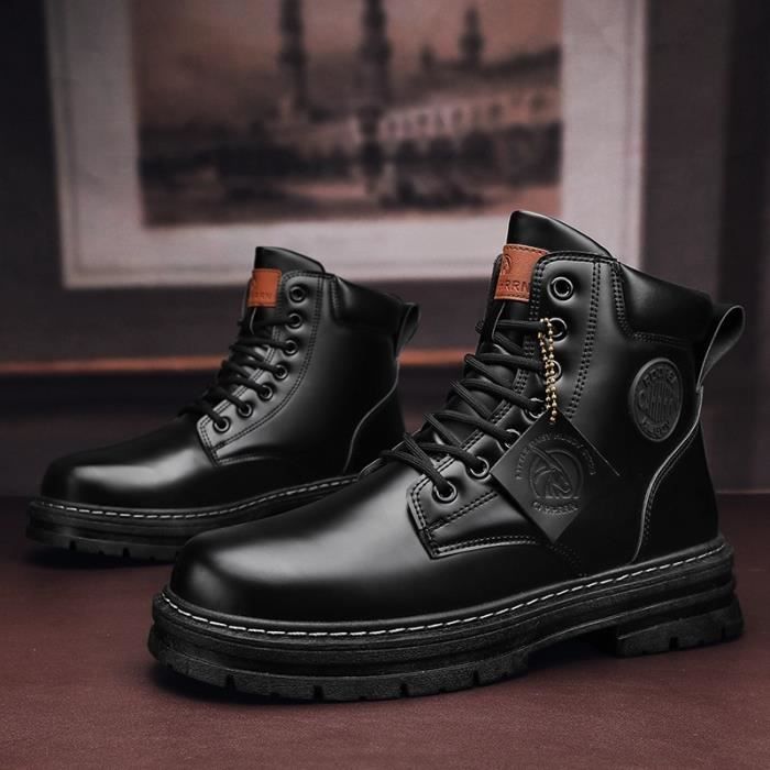 Bottines homme cuir on sale noir