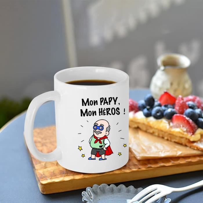 Mug bonne fête papa/papy avec photo - personnalisable