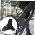 Crotchs à vélo, étanche coupe-vent en polaire molleton molleton de vélo de bouclier à vélos chaud vélo hiver protecteur thermique no-3