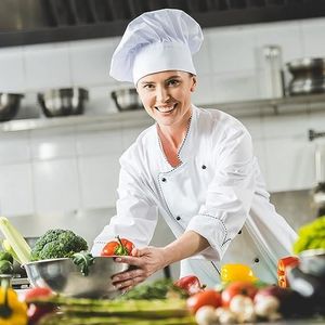 4 PCS Toque De Chef En Polycoton - 2 Styles Différents - Confortable Et Élégante
