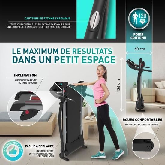 Tapis de Course Pliable 1400W,CITYSPORTS WP9,APP,Bluetooth