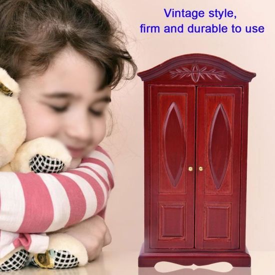 Vitrine Miniature Armoire Miniature en Bois Meuble TV Maison De Poupée Vitrine Miniature Armoire Miniature en Bois Meuble TV Maison De Poupée
