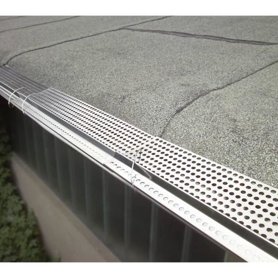 Protection Anti-feuilles Pour Gouttière 87-100mm - Acier Inoxydable - Installation Sans Outil