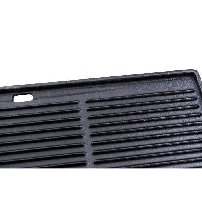 Plaque De Cuisson Universelle Pour Barbecue - 63x41 Cm - Anti-Adhésive, Bac à Graisse - Gaz, Charbon