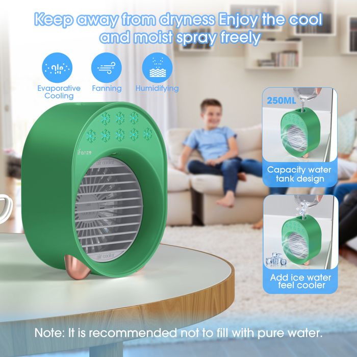 Climatiseur Mobile, Mini Refroidisseur d'Air Personal, 4 en 1 Climatiseur Mobile, Mini Refroidisseur d'Air Personal, 4 en 1