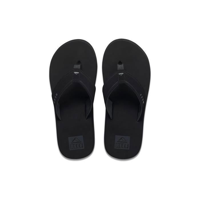 Reef Men's Seaside Brazil Flip Flop Sandal Black, Noir , 45 EU
