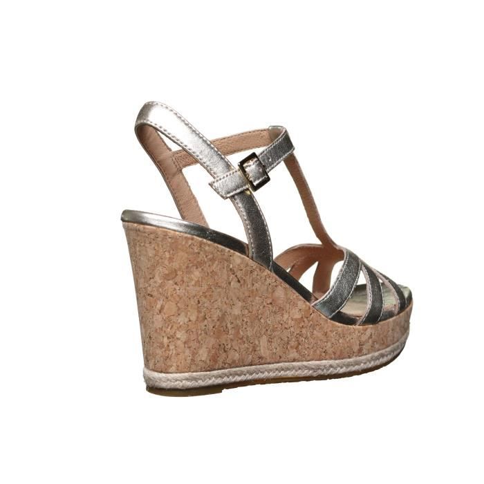 Sandale compensee UGG W Melissa Metallic Gold Jaune Cdiscount Chaussures