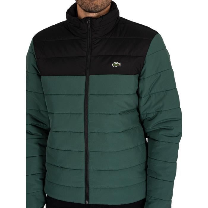 Lacoste Pour des hommes Veste matelass e logo Multicolore