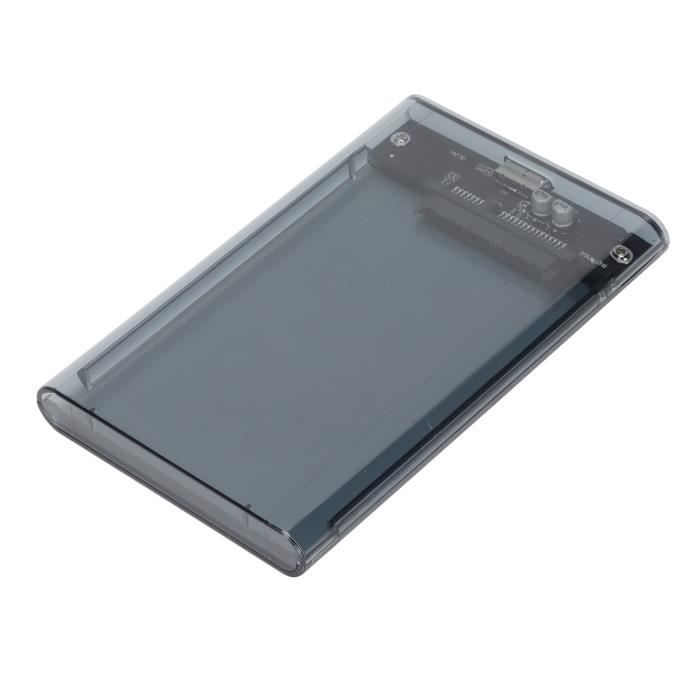 Boîtier de Disque Dur Mobile pour boîtier de Disque Dur SSD avec Double  tête Micro vers USB3.0 Type‑C Convient pour Une Interface 2,5 Pouces 7-9,5  mm