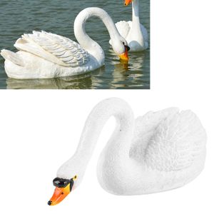 Toyvian Lot De 4 Mini-Cygnes Miniatures - Décoration Jardin, Cour Et Balcon Élégante Et Délicate